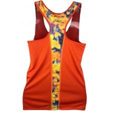 REGATA ASICS W FAVORITE TANK - RUNNING ORANGE/PRINT